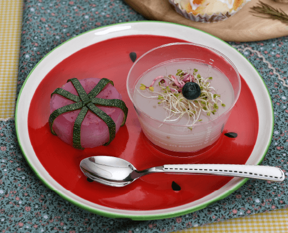 Sikhye Yanggaeng and Watermelon Jeungpyeon
