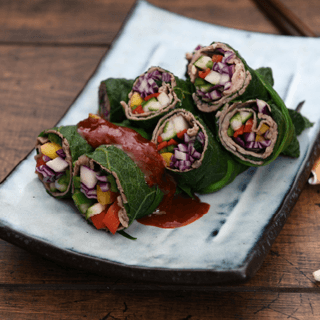 Beef Tenderloin Vegetable Pumpkin Leaf Wrap