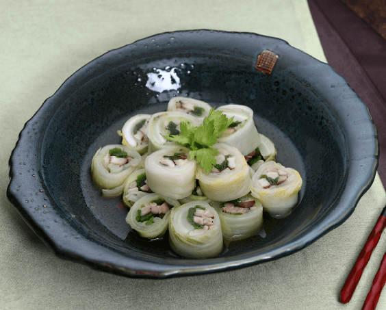 Mushroom Napa Cabbage Roll