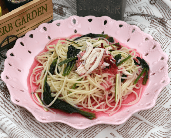 Three-color Vegetable Cold Pasta