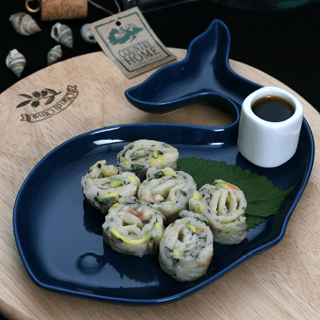 Seafood Zucchini Crepe Roll