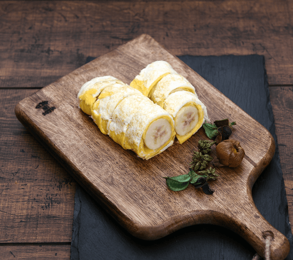 Japanese-style Egg Roll with Banana