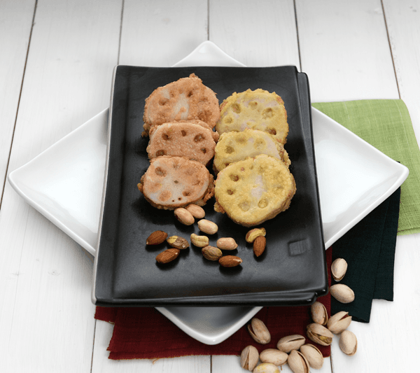 Lotus Root Sweet Potato Sandwich