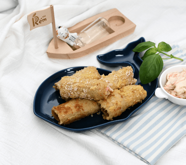 Fish Cake Salad Instead of Bread