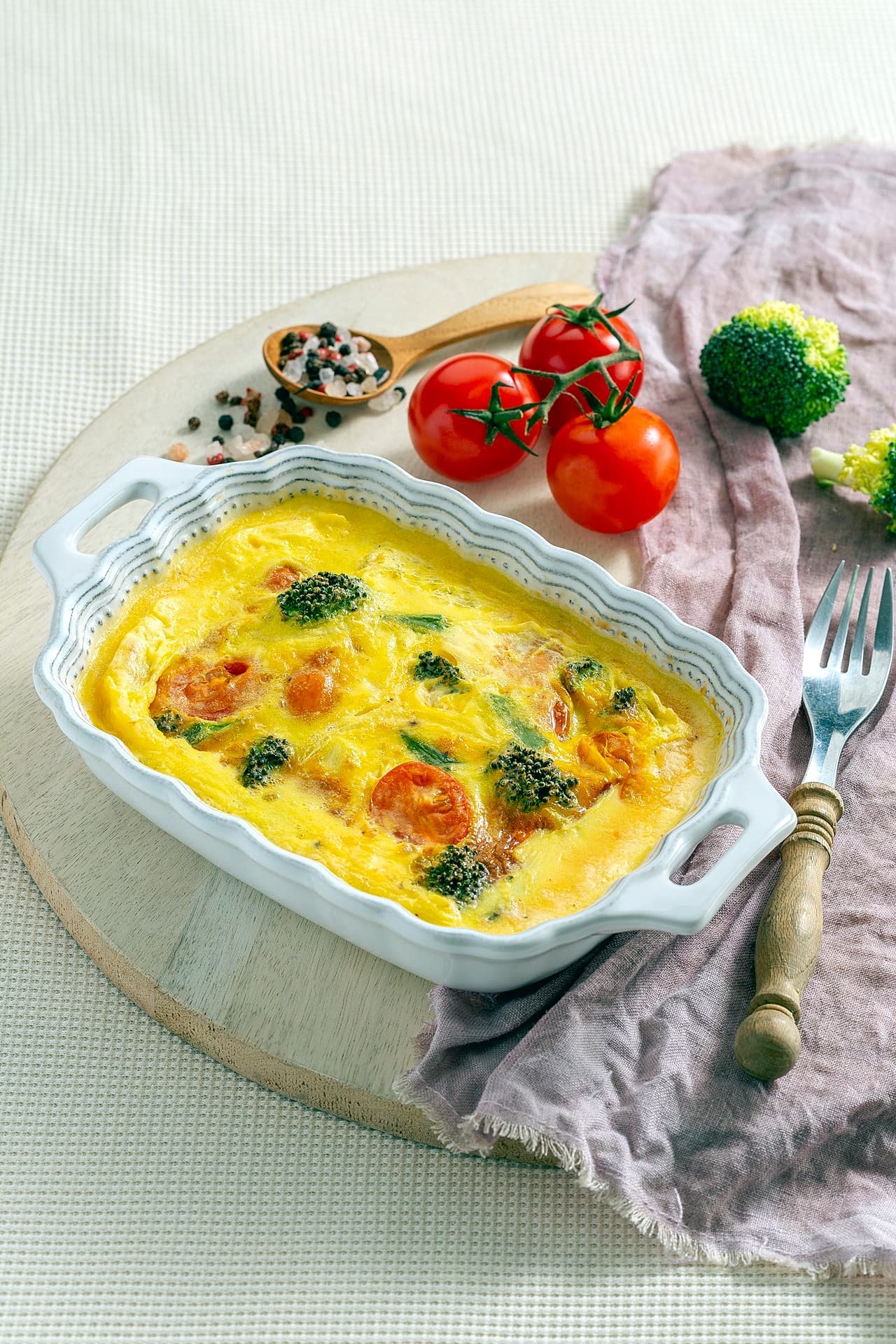 Tomato Vegetable Steamed Egg