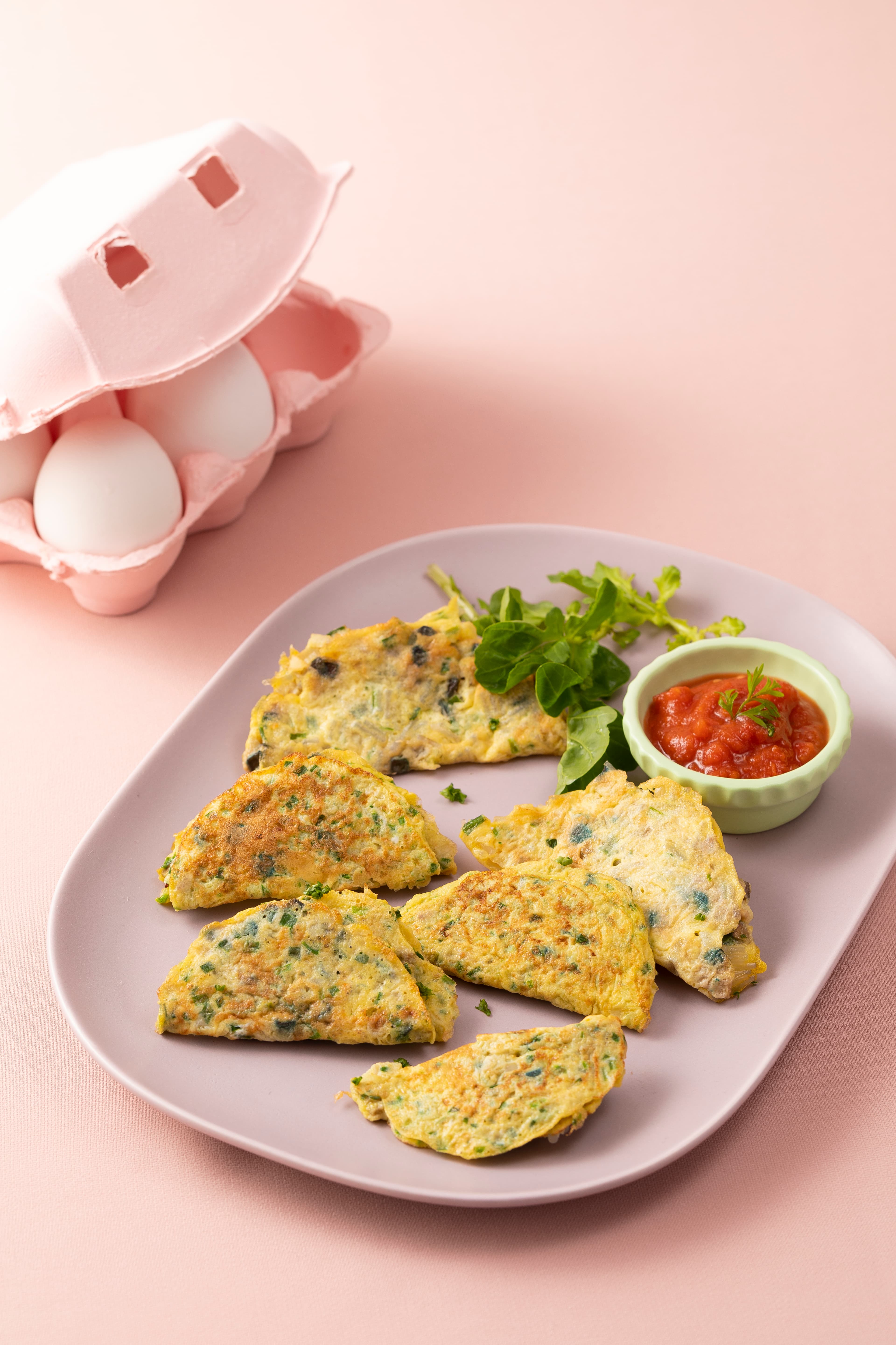 Egg Dumplings with Tomato Sauce