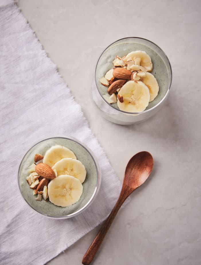 Banana Mugwort Tofu Pudding