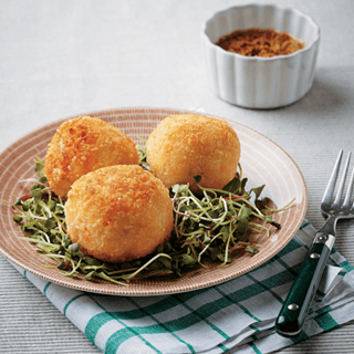 Fried Salmon Rice Ball