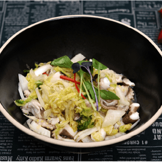 White Kimchi Webfoot Octopus Salad