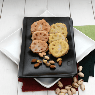 Lotus Root Sweet Potato Sandwich